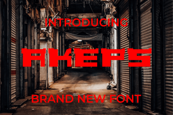 Akeps: A Modern Display Font for Bold Editorial Design