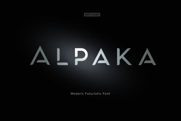Alpaka Font: A Futuristic Display Typeface for Editorial Design