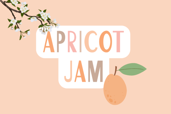 Apricot Jam: A Sweet and Quirky Display Font for Editorial Design