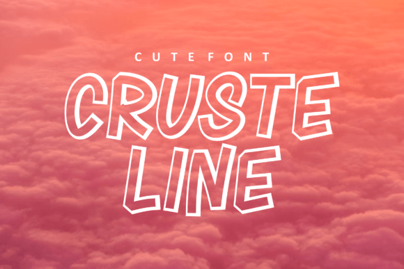 Cruste Line: A Fun Display Font for Campaigns