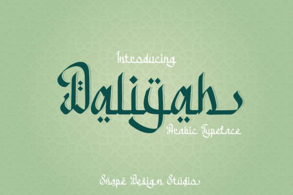 Discover Daliyah: A Stylish Arabic-Inspired Display Font