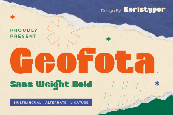 Geofota: A Bold and Heavy Modern Font for Creative Makers
