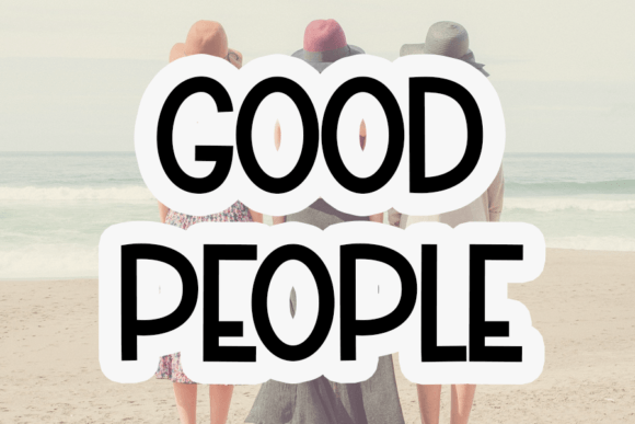 Good People: A Cool and Modern Handwritten Display Font