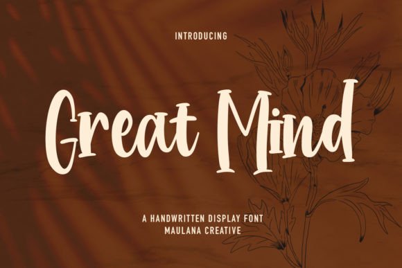 Great Mind: A Handwritten Display Font for Digital Designers