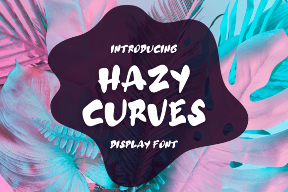 Hazy Curves: A Playful Display Font for Editorial Design