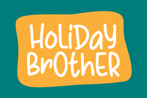 Holiday Brother: A Handwritten Font for Editorial Charm