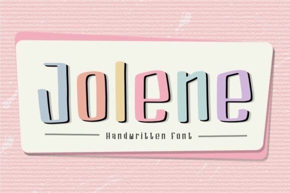 Jolene: A Playful and Charming Display Font for Digital Creators