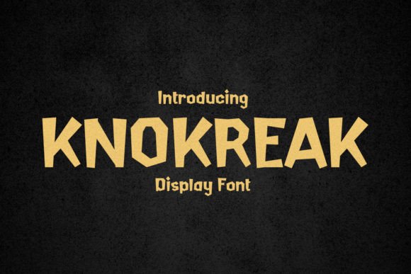 Knokreak: A Vintage Display Font for Creative Marketers
