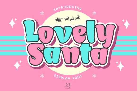 Lovely Santa Font: A Bold Cartoon Display Typeface for Web Design