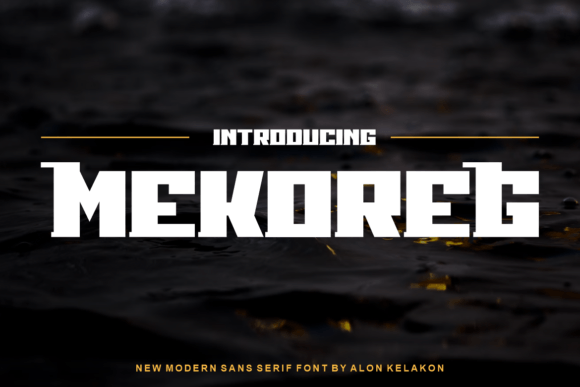 Mekoreg: A Bold and Cool Sans Serif for Your Next Editorial Project