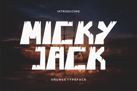 Micky Jack: A Bold Grunge Font for Web Design