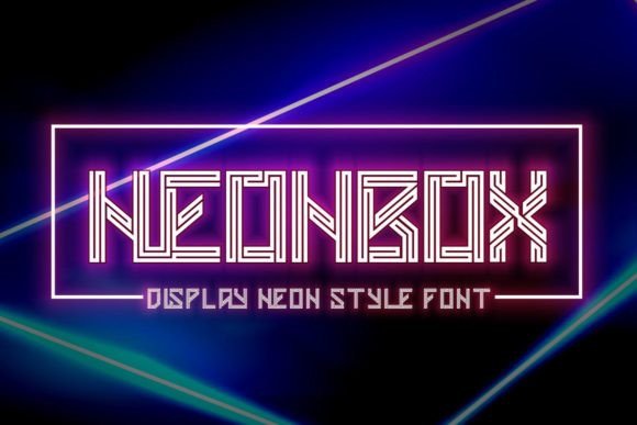 Neonbox: A Futuristic Display Font for Modern Branding