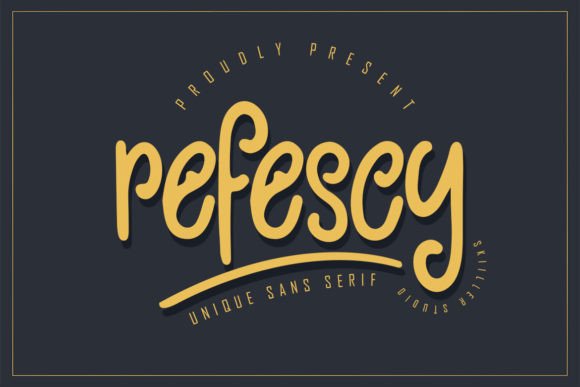 Refescy Font: The Display Typeface for Digital Creativity