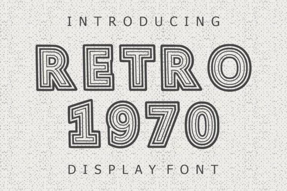 Retro 1970: A Vintage and Bold Display Font for Crafters