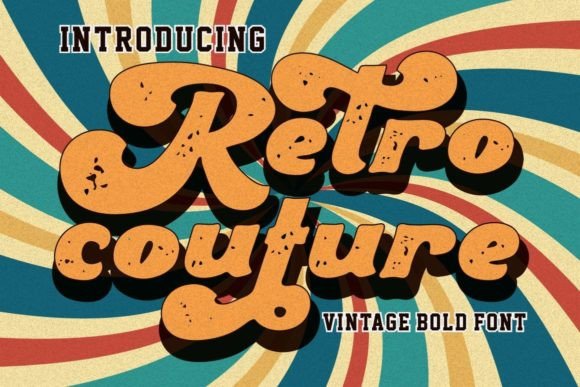 Retro Couture: A Stylish Script Display Font for Editorial Design