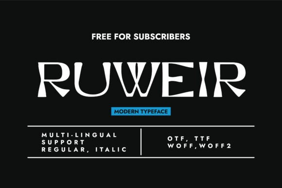 Ruweir: A Unique Playful Display Font