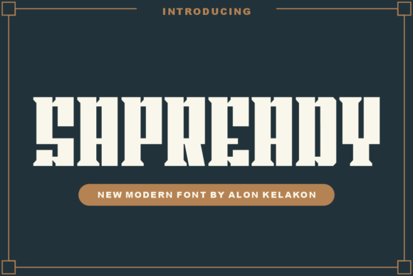 Sapready: A Modern Display Font for Your Next Branding Project