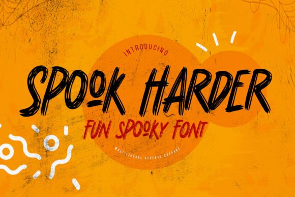 Spook Harder: A Fun Textured Display Font for Creative Projects