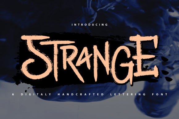 Strange: A Mysterious Display Font for Unique Designs