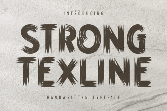 Strong Texline: A Fun and Quirky Handwritten Display Font