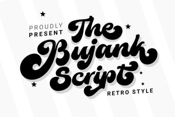 The Bujank Script Font for Editorial Design and Everyday Layouts