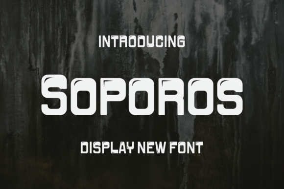 The Soporos Display Font for Editorial Projects