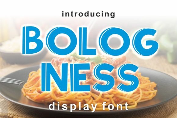 Unleash Creativity with Bologness: A Groovy Display Font