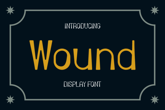 Wound: A Bold and Authentic Display Font for Web Design