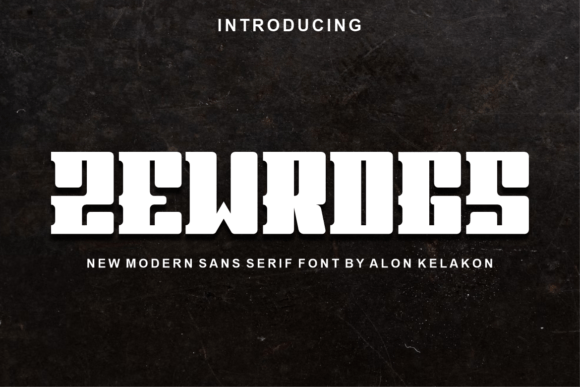 Zewrogs: A Modern Display Font for Creative Makers